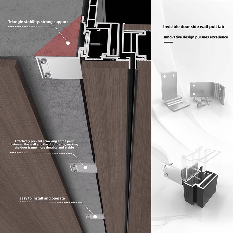 Minimalism Aluminum frame interior Door